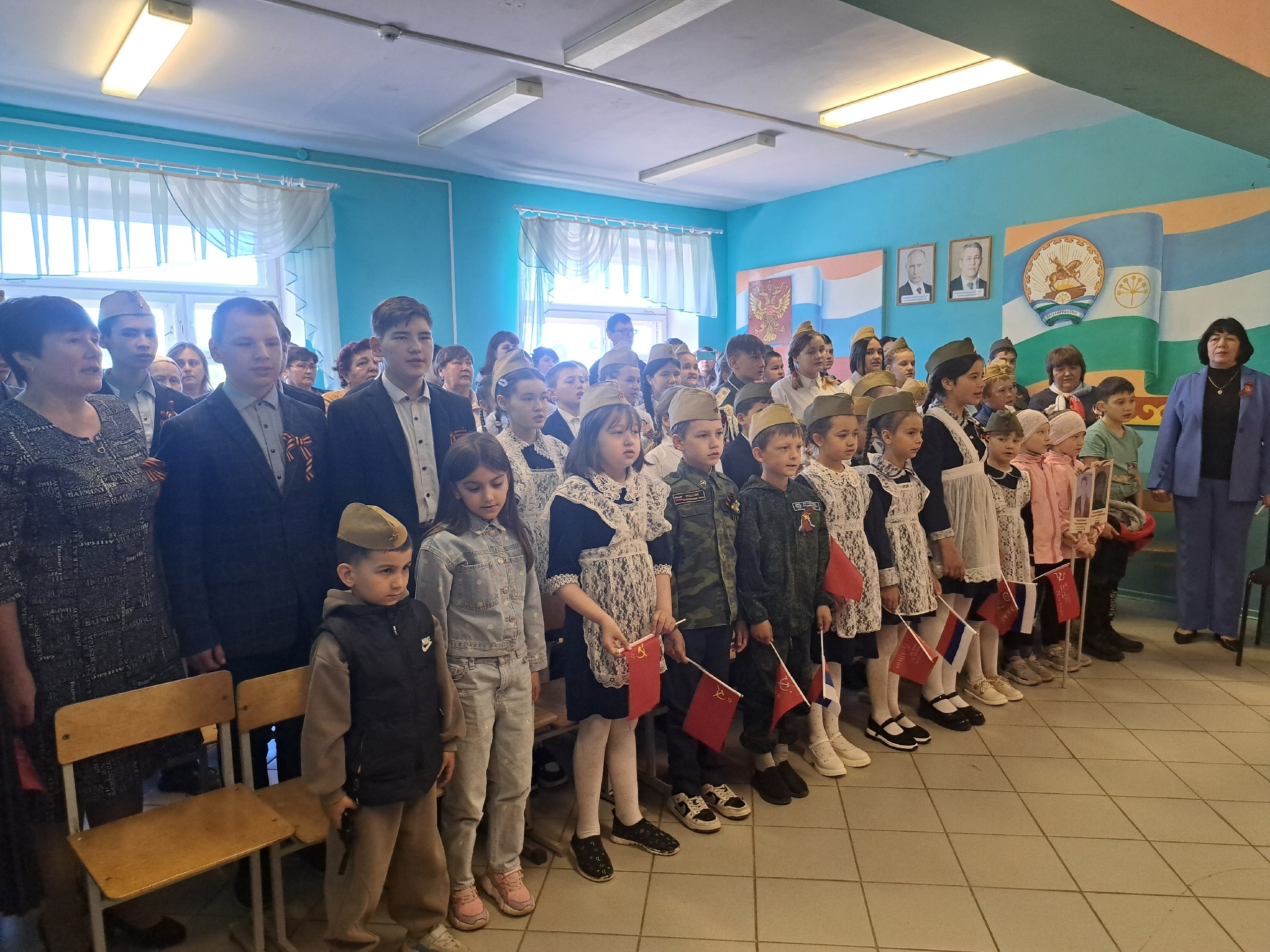 Ауырғазы районының Кәлсер мәктәбендә Еңеү көнөн билдәләнеләр