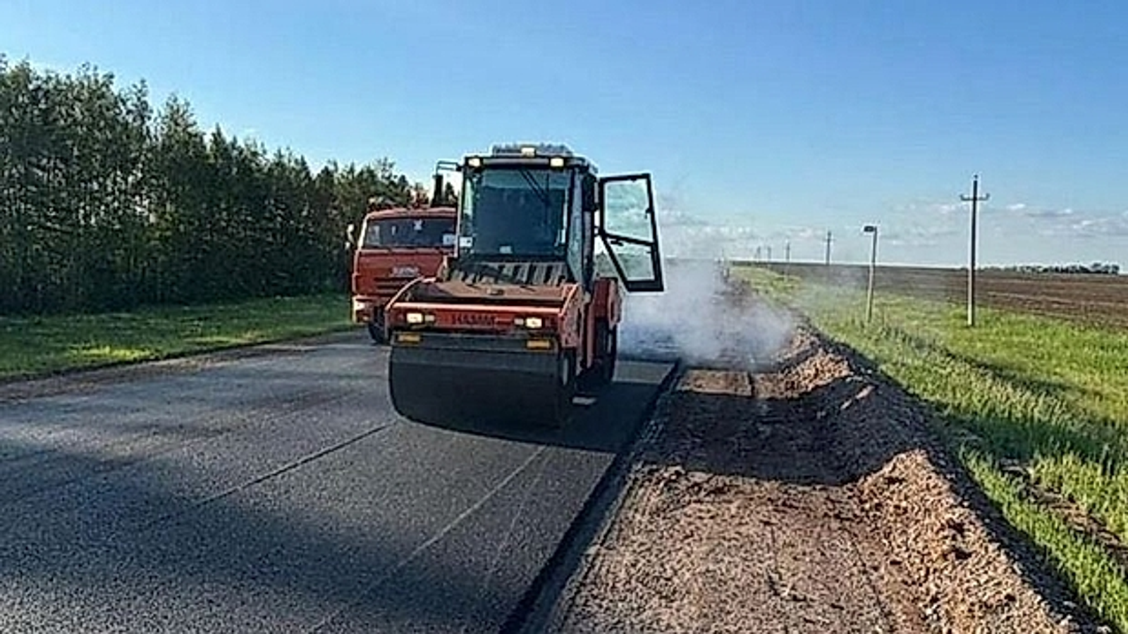 В Башкирии на трассе Уфа—Бирск—Янаул - новый асфальт